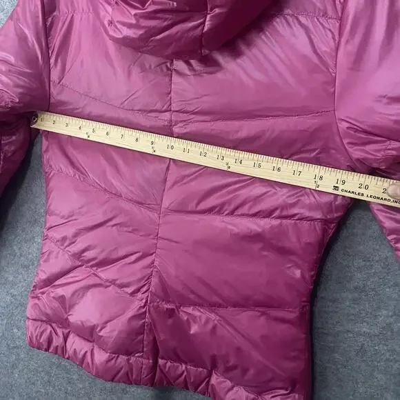 KJUS Backflip Reversible Down Jacket‎ Womens Sz L Pink Gray Pockets
